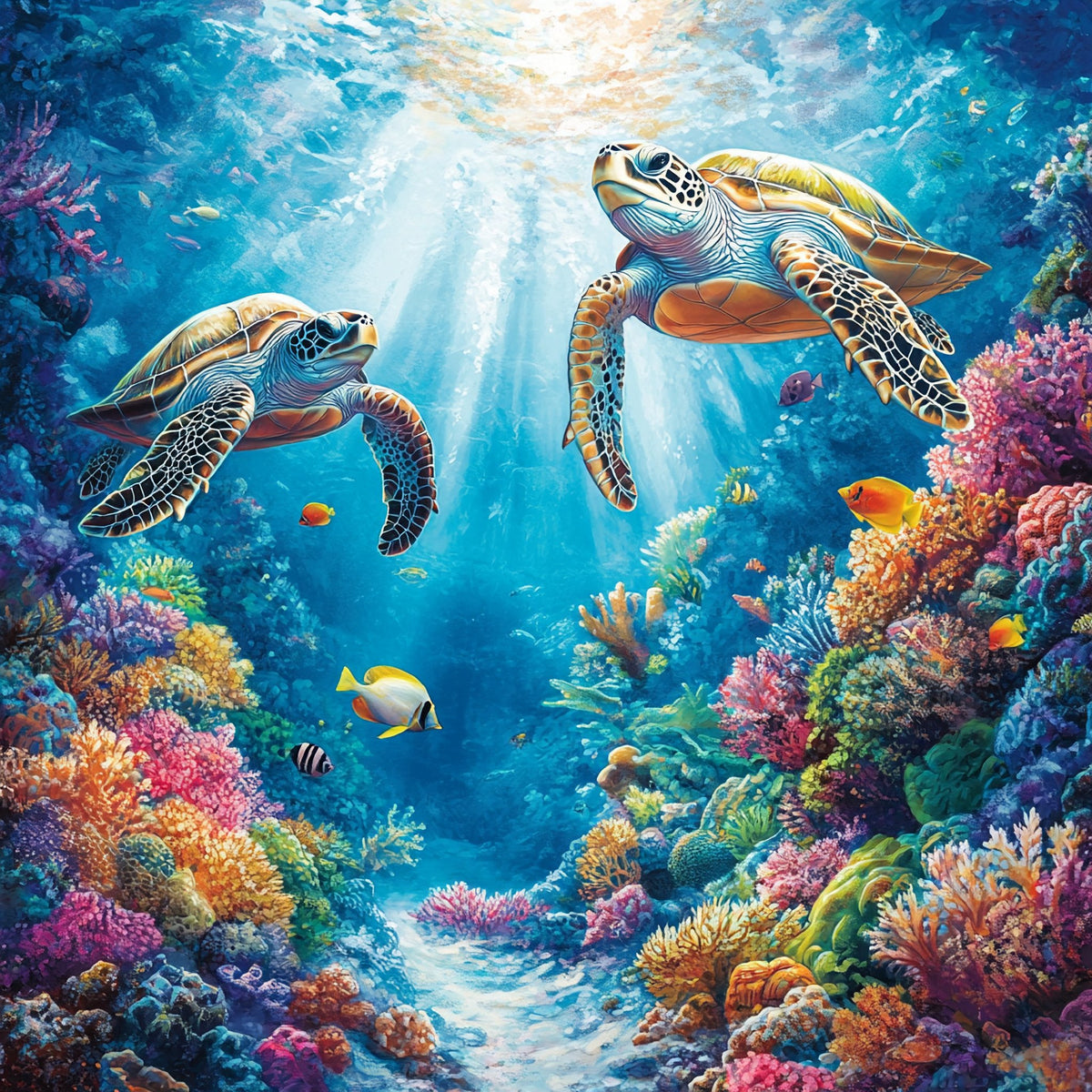 N. 01 – Mare e Coralli, quadrato