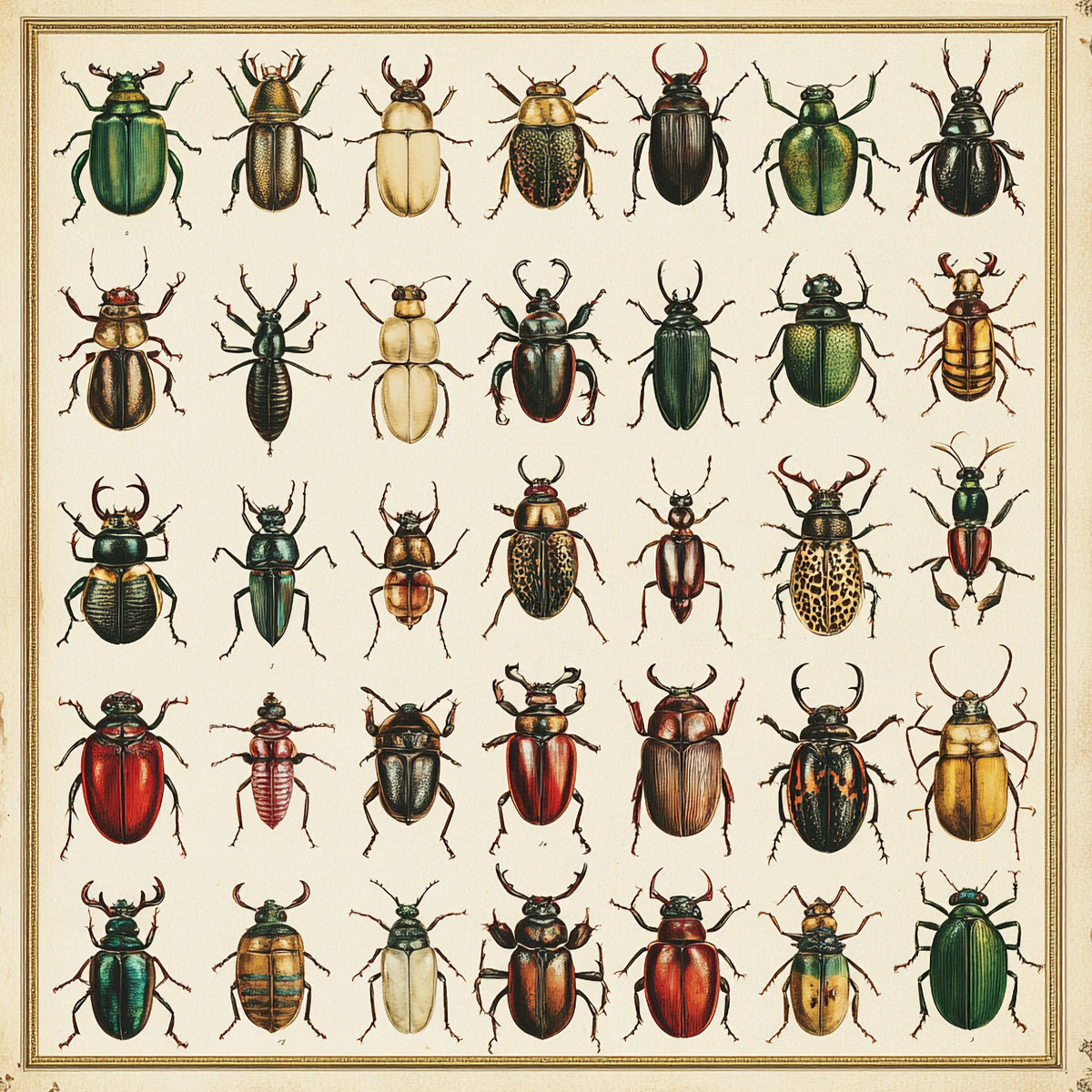 N. 01 – Entomologico Vintage, quadrato