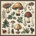 N. 01 – Funghi e Botanica del Bosco, quadrato