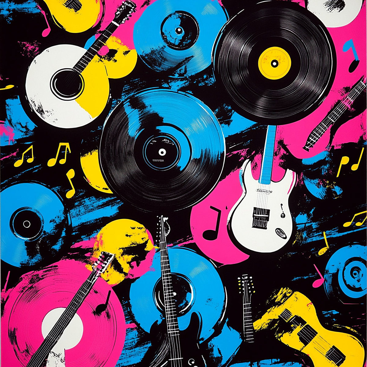 No. 02 – Music & Jazz collection, square design by SubliLux