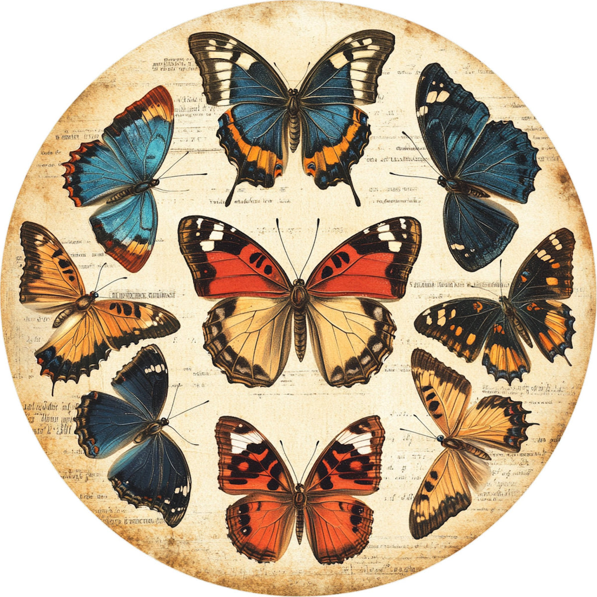 N. 02 – Entomologico Vintage, tondo