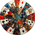 N. 02 – Playing Cards Surreali, tondo
