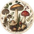No. 02 – Woodland Mushrooms & Botanicals collection, round design by SubliLux