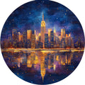 N. 02 – Skyline Notturni, tondo