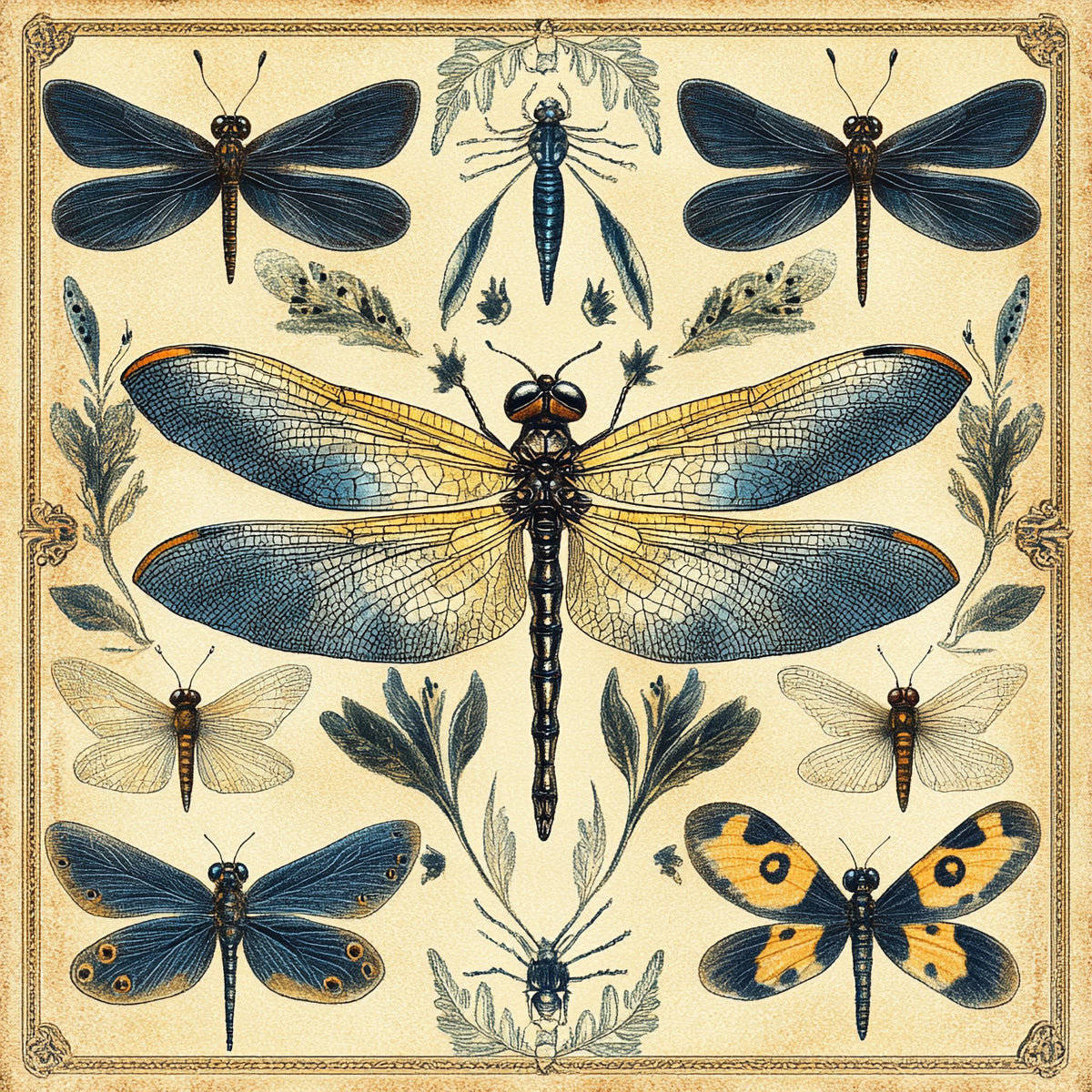 N. 03 – Entomologico Vintage, quadrato