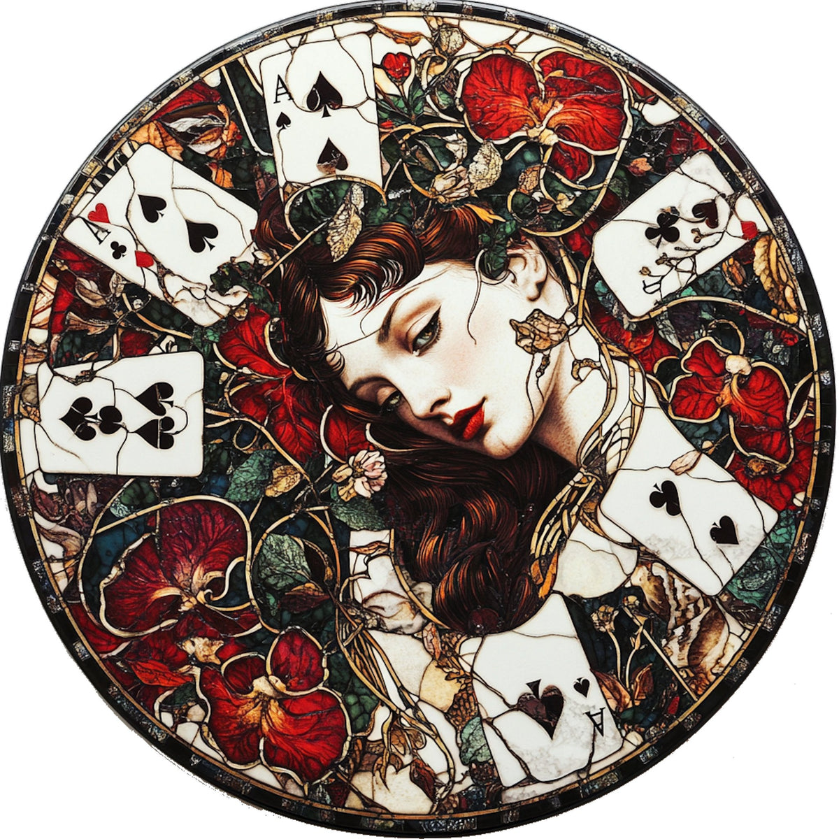N. 03 – Playing Cards Surreali, tondo