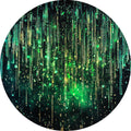 No. 03 – AI Glitch Art collection, round design by SubliLux
