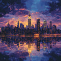 No. 03 – Night Skylines collection, square design by SubliLux