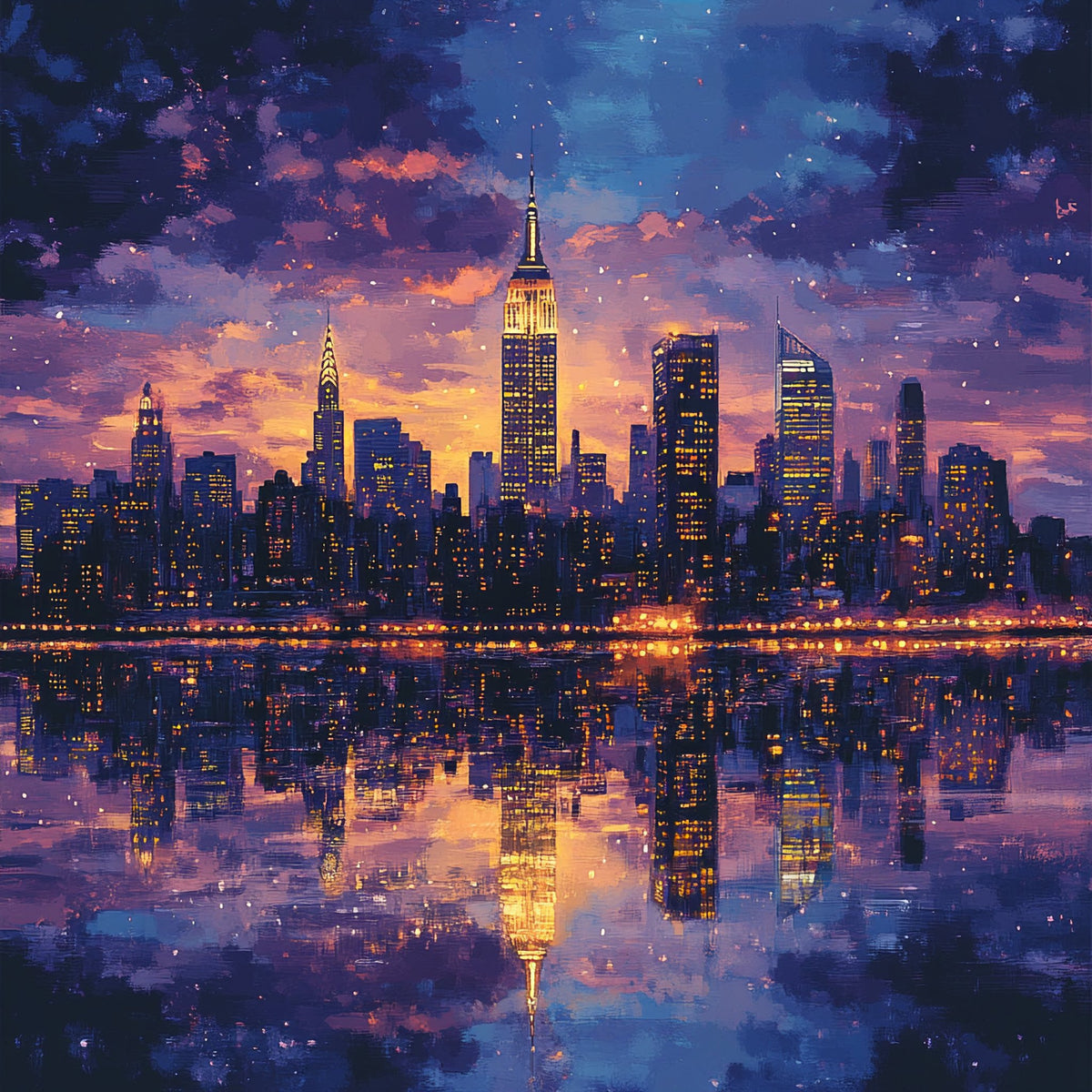 N. 03 – Skyline Notturni, quadrato
