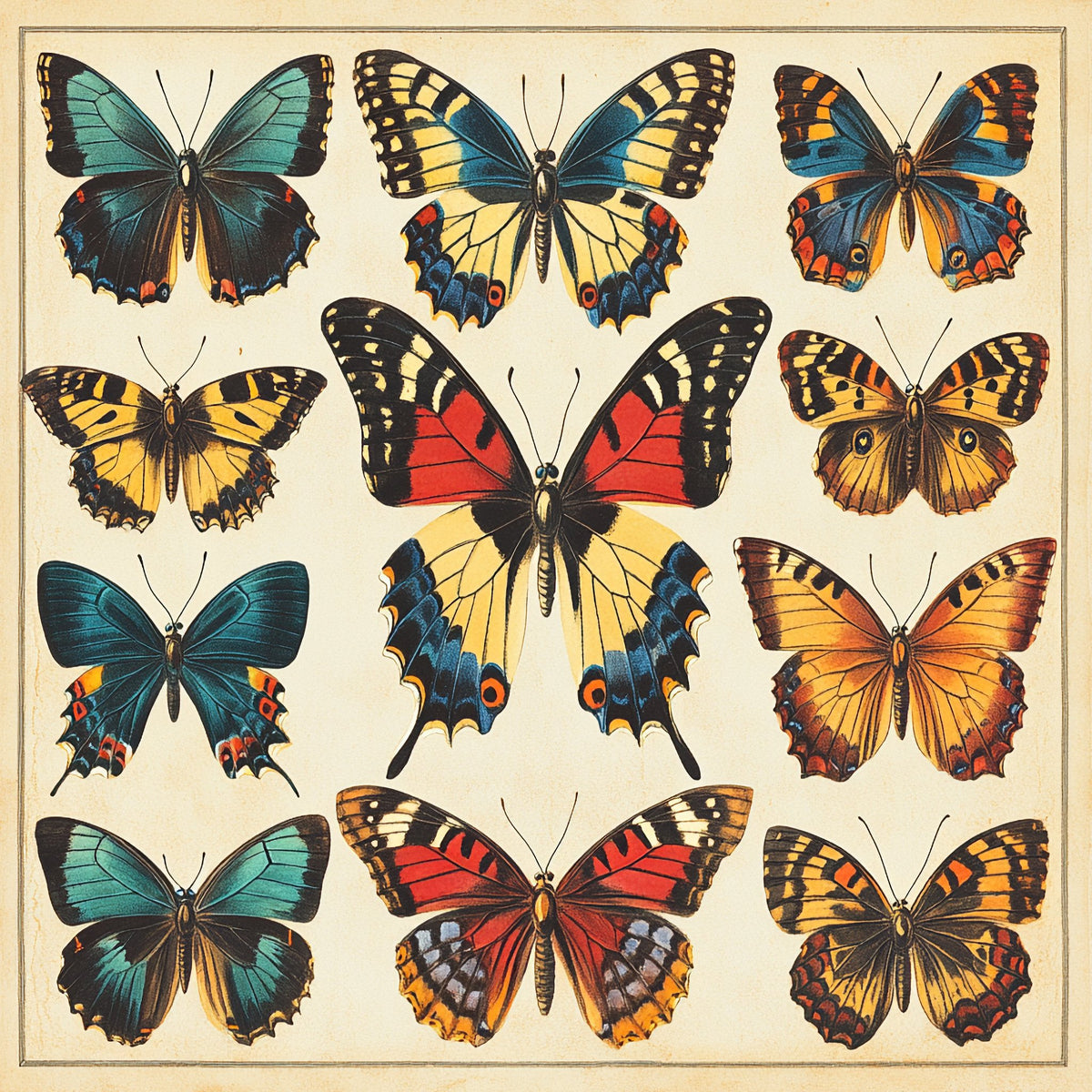 N. 04 – Entomologico Vintage, quadrato