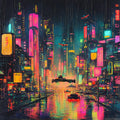N. 04 – Skyline Notturni, quadrato