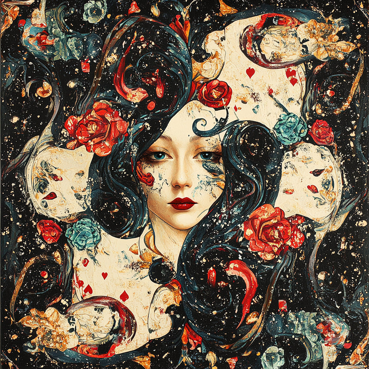 N. 04 – Playing Cards Surreali, quadrato
