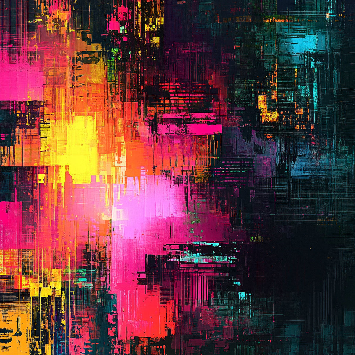 N. 04 – AI Glitch Art, quadrato