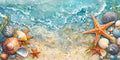 No. 04 – Sea & Coral collection, rectangular 2:1 design by SubliLux