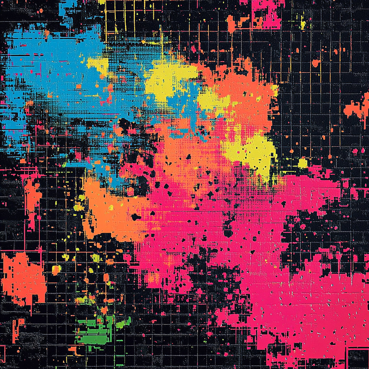 N. 05 – AI Glitch Art, quadrato