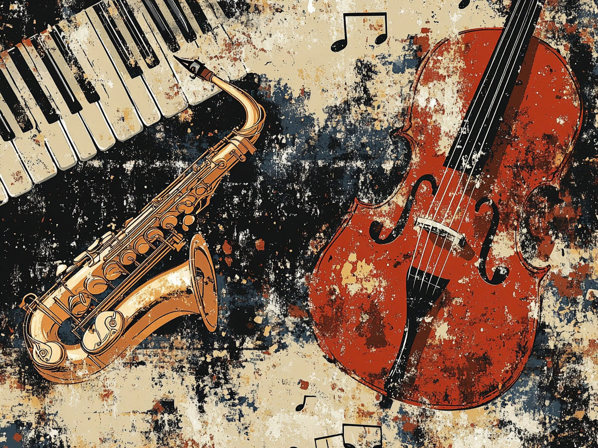 No. 05 – Music & Jazz collection, rectangular 4:3 design by SubliLux