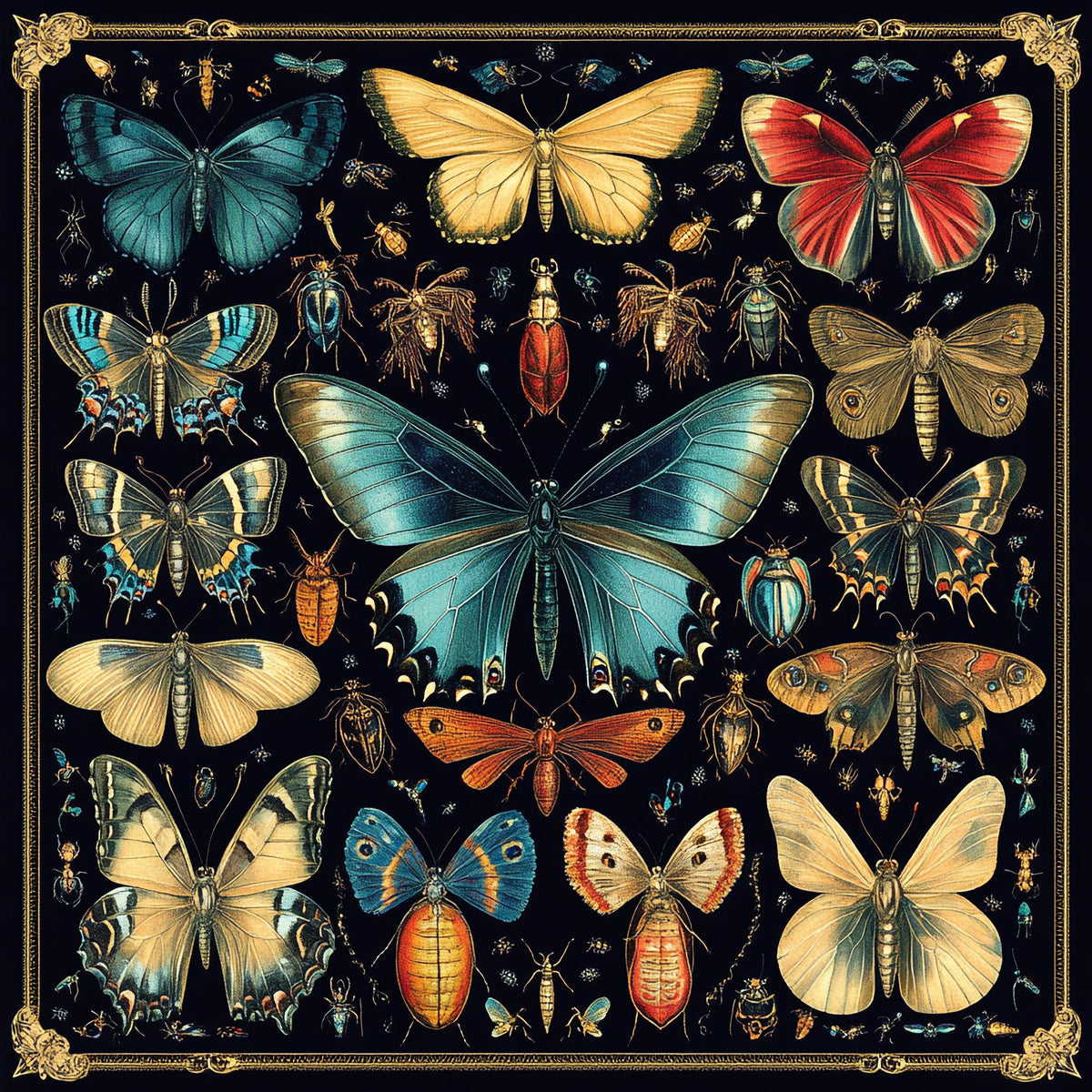N. 05 – Entomologico Vintage, quadrato