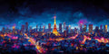 No. 05 – Night Skylines collection, rectangular 2:1 design by SubliLux