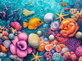 No. 06 – Sea & Coral collection, rectangular 4:3 design by SubliLux