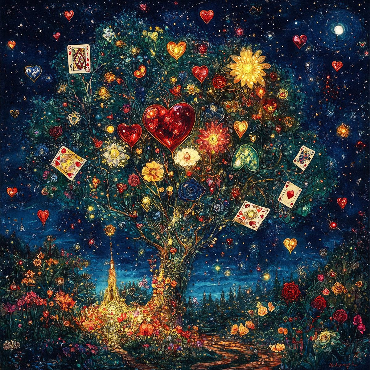 N. 06 – Playing Cards Surreali, quadrato