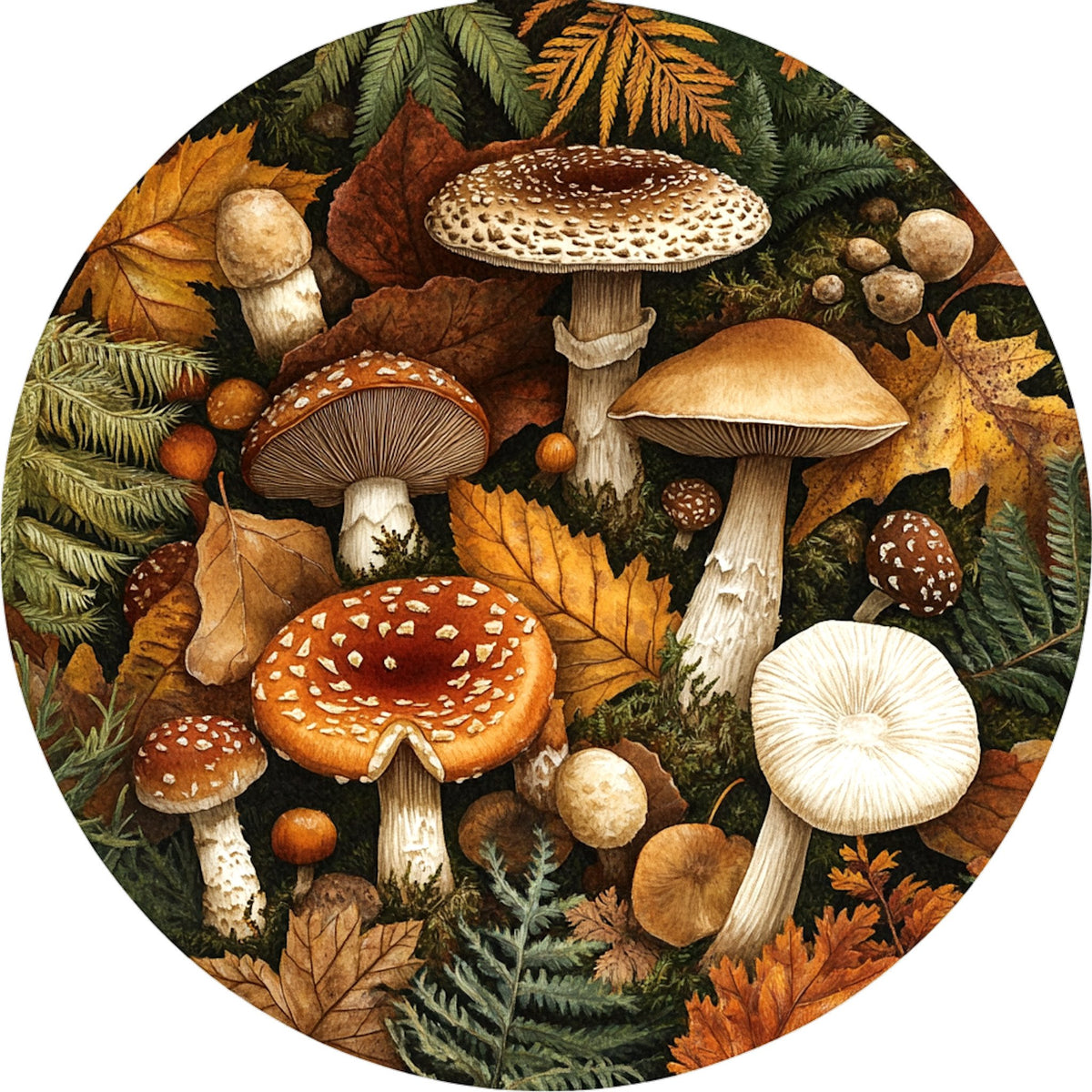 N. 06 – Funghi e Botanica del Bosco, tondo