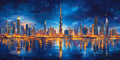 No. 06 – Night Skylines collection, rectangular 2:1 design by SubliLux