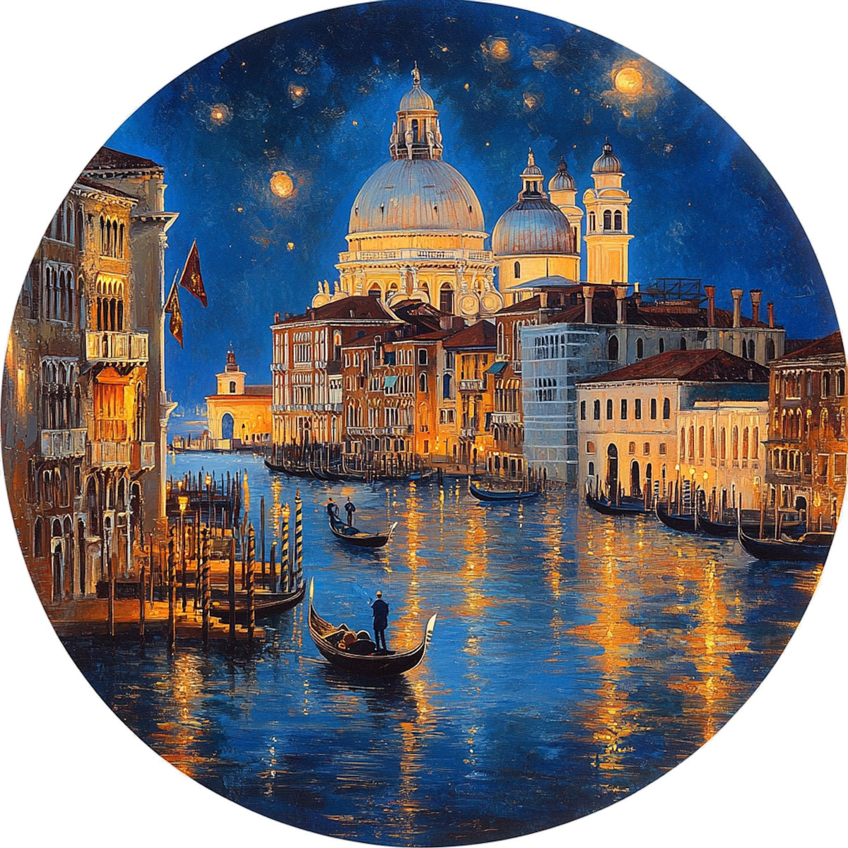 N. 06 – Skyline Notturni, tondo