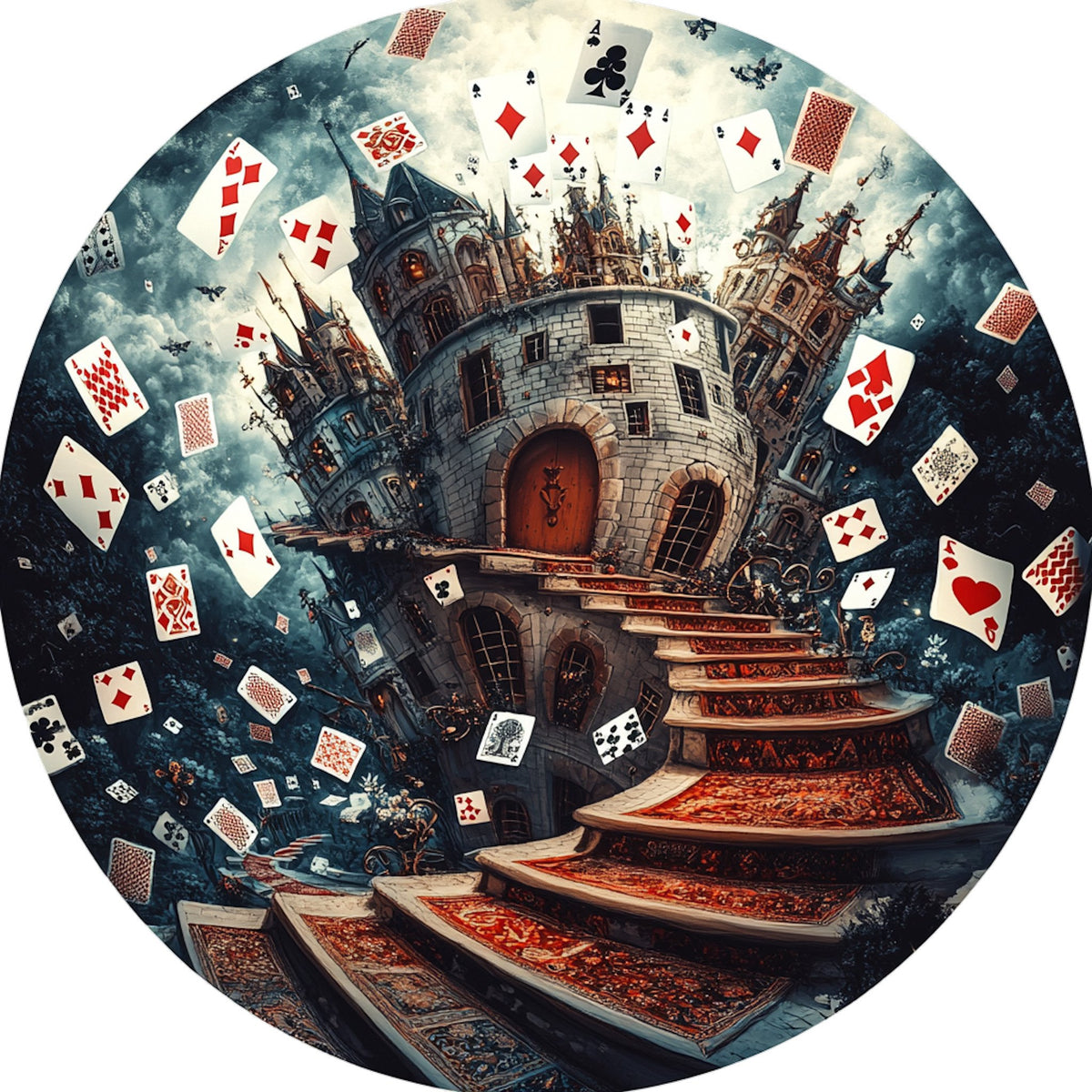 No. 06 – Surreal Playing Cards collection, round design by SubliLux