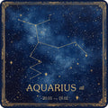 Aquarius – Zodiac Signs collection, square design by SubliLux