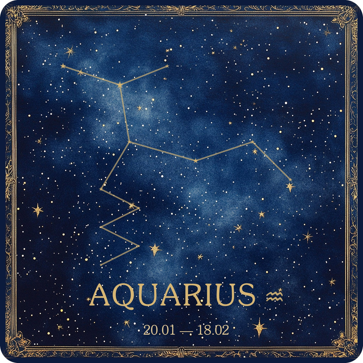Acquario – Segni Zodiacali, quadrato