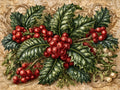 Agrifoglio e vischio – Natale, rettangolare 4:3