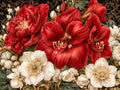 Amaryllis & Christmas Rose – Christmas collection, rectangular 4:3 design by SubliLux
