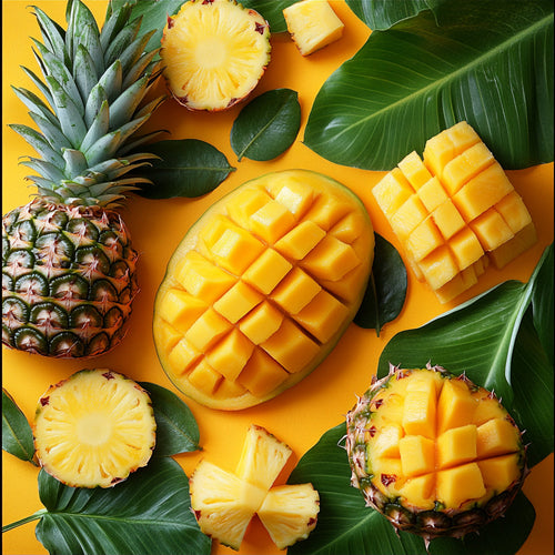 Pineapple 2 – Fruit collection, square design by SubliLux