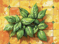 Basil 2 – Herbs & Vegetables collection, rectangular 4:3 design by SubliLux