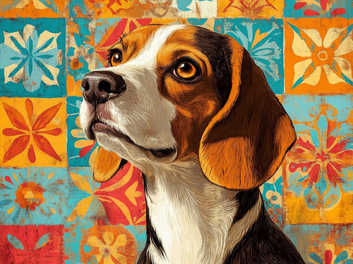 Beagle – Animals collection, rectangular 4:3 design by SubliLux