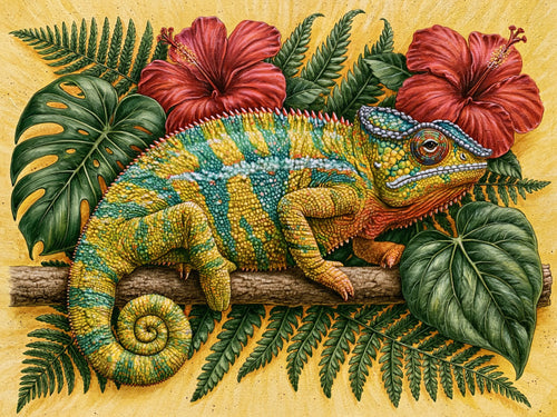 Chameleon – Animals collection, rectangular 4:3 design by SubliLux