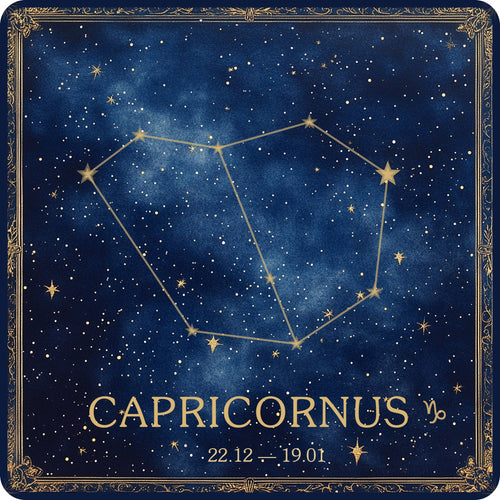 Capricorn – Zodiac Signs collection, square design by SubliLux
