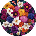 Dalie calle gigli – Fiori, tondo