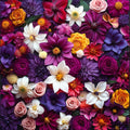 Dahlias, Calla Lilies & Lilies – Flowers collection, square design by SubliLux