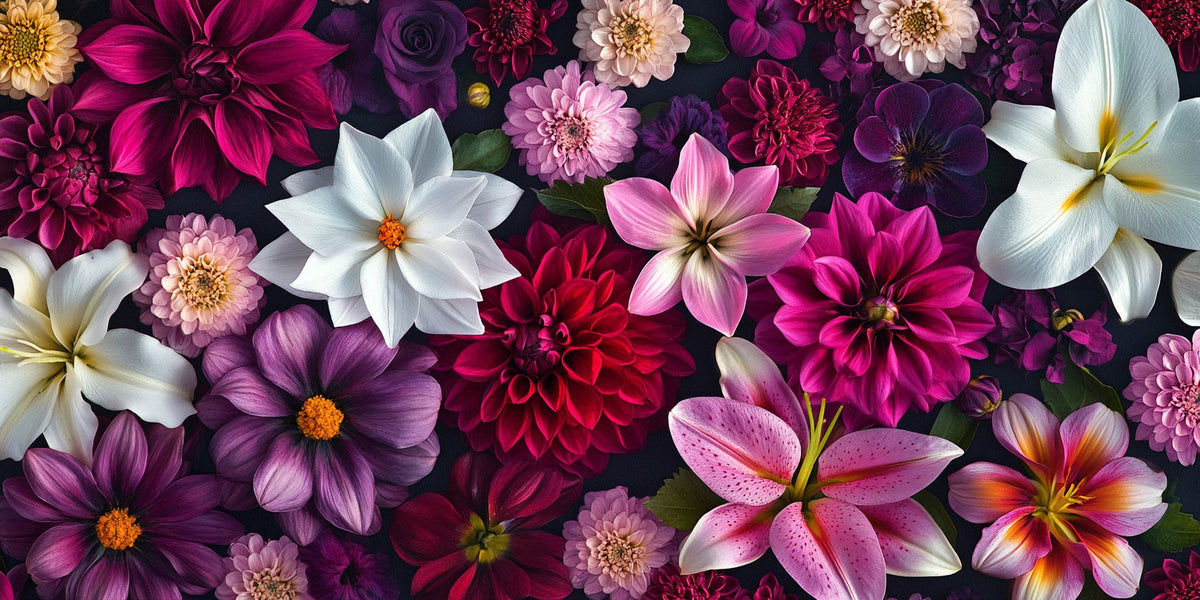 Dalie gigli calle – Fiori, rettangolare 2:1