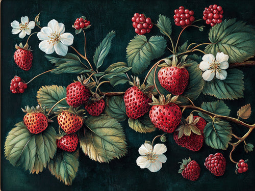 Strawberry – Fruit collection, rectangular 4:3 design by SubliLux
