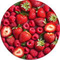 Strawberries (Fresh Fruit) – Fruit collection, round design by SubliLux