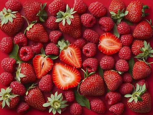 Strawberries (Fresh Fruit) – Fruit collection, rectangular 4:3 design by SubliLux