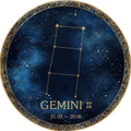 Gemini – Zodiac Signs collection, round design by SubliLux