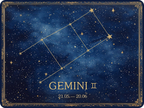 Gemini – Zodiac Signs collection, rectangular 4:3 design by SubliLux