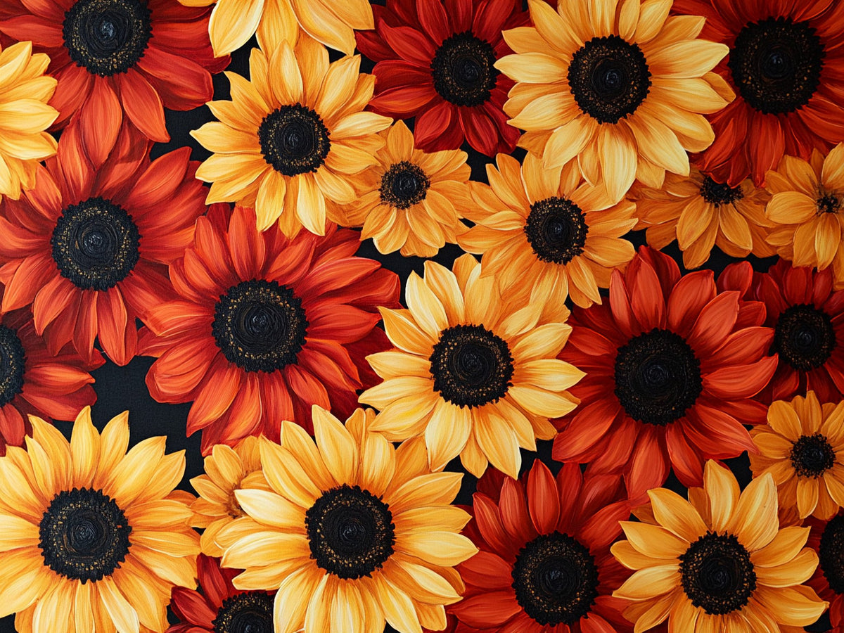 Girasoli tulipani – Fiori, rettangolare 4:3