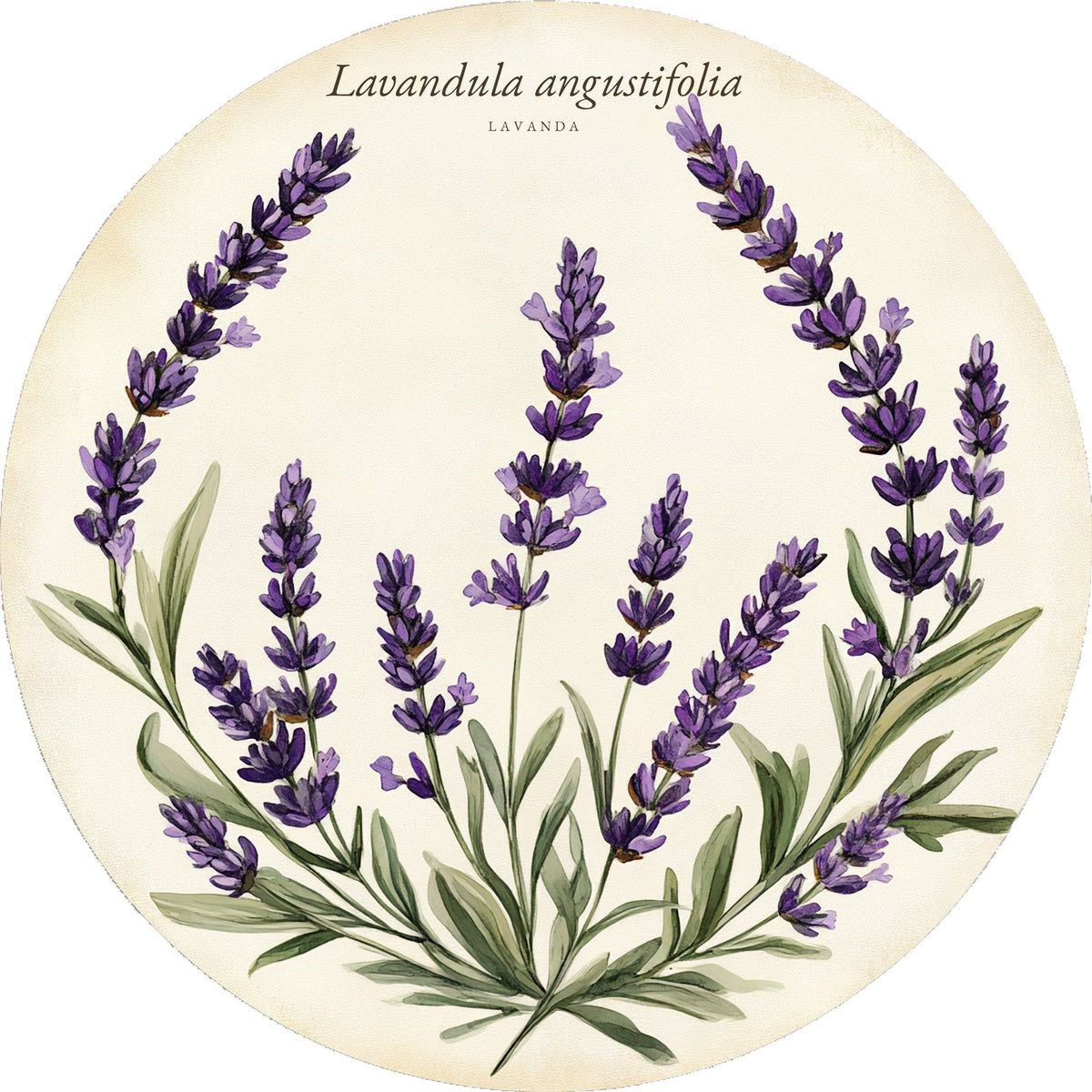 Lavanda – Aromatiche e Verdure, tondo