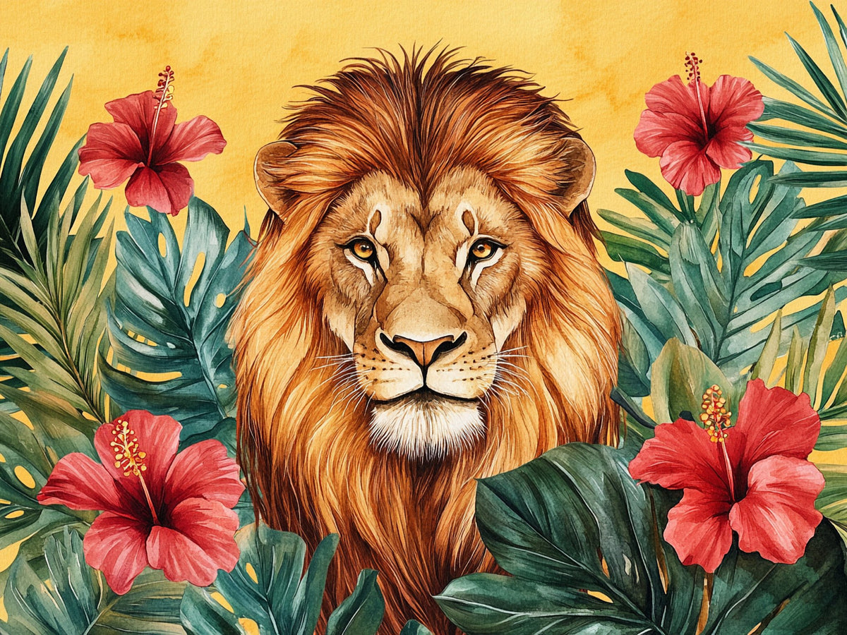 Leone – Animali, rettangolare 4:3