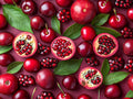 Pomegranate & Cherries (Fresh Fruit) – Fruit collection, rectangular 4:3 design by SubliLux