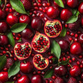 Melagrana ciliegie – Frutta, quadrato